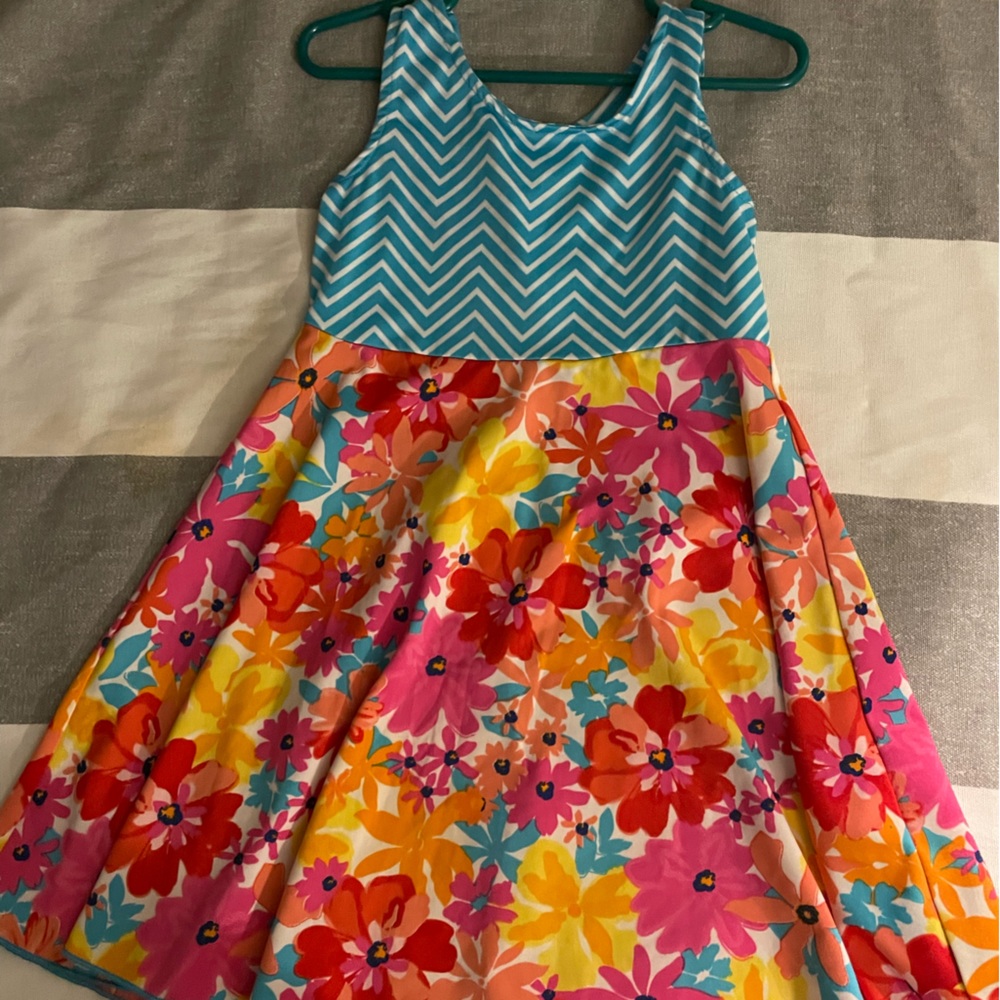 Youngland Floral Pattern Dress